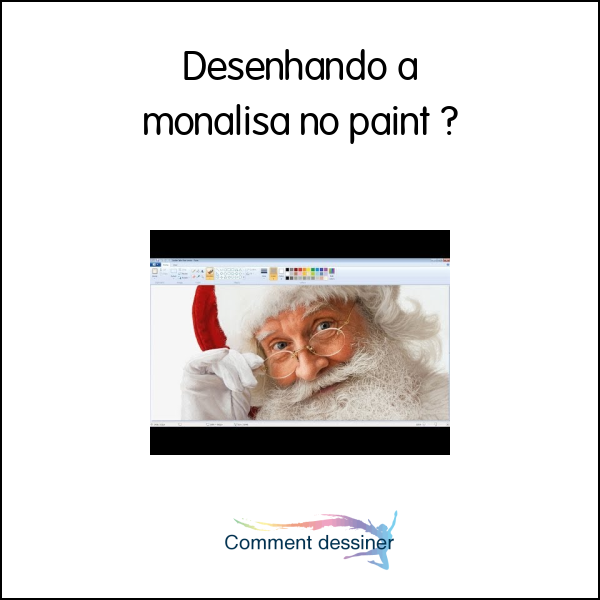 Desenhando a monalisa no paint